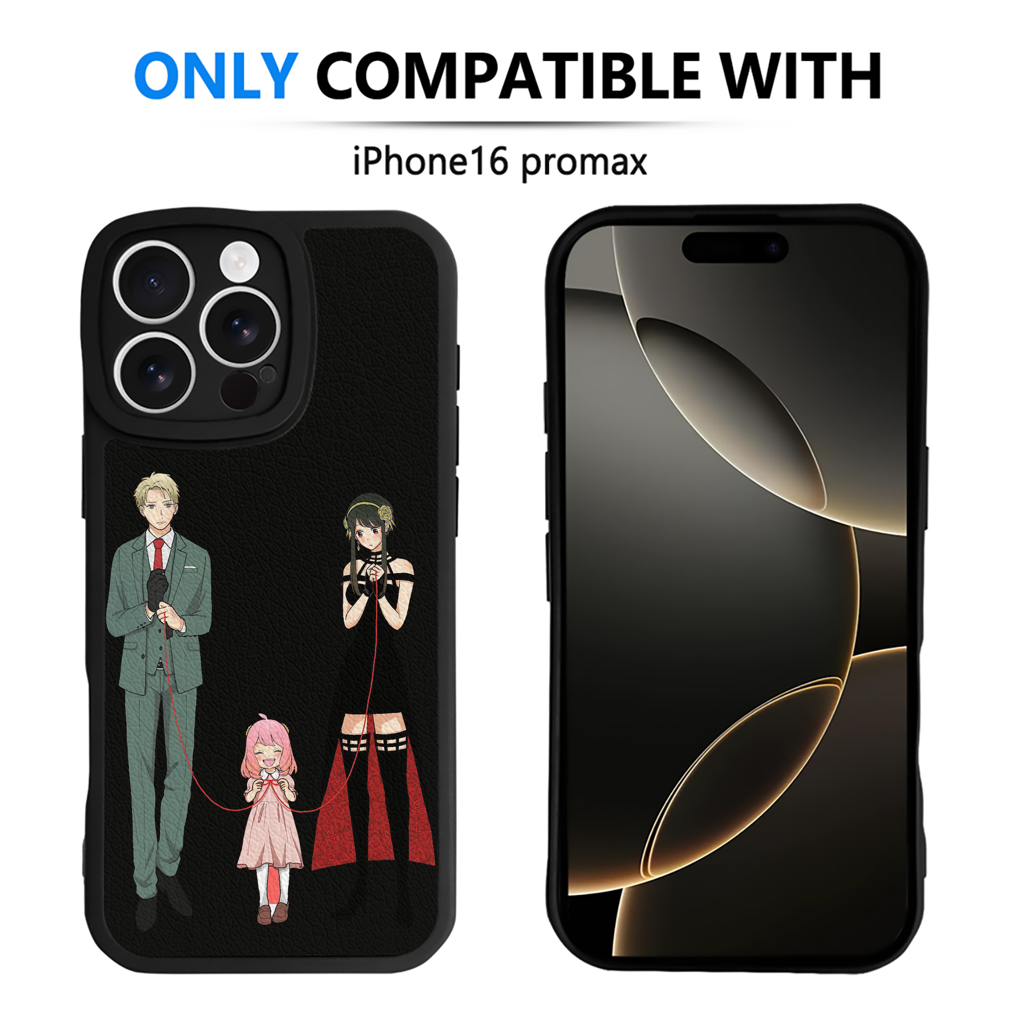 （画像用） SPY×FAMILY间谍家家酒 【iPhone 16シリーズ対応】シリコンスマホケース（レザー調） 材質：シリコン